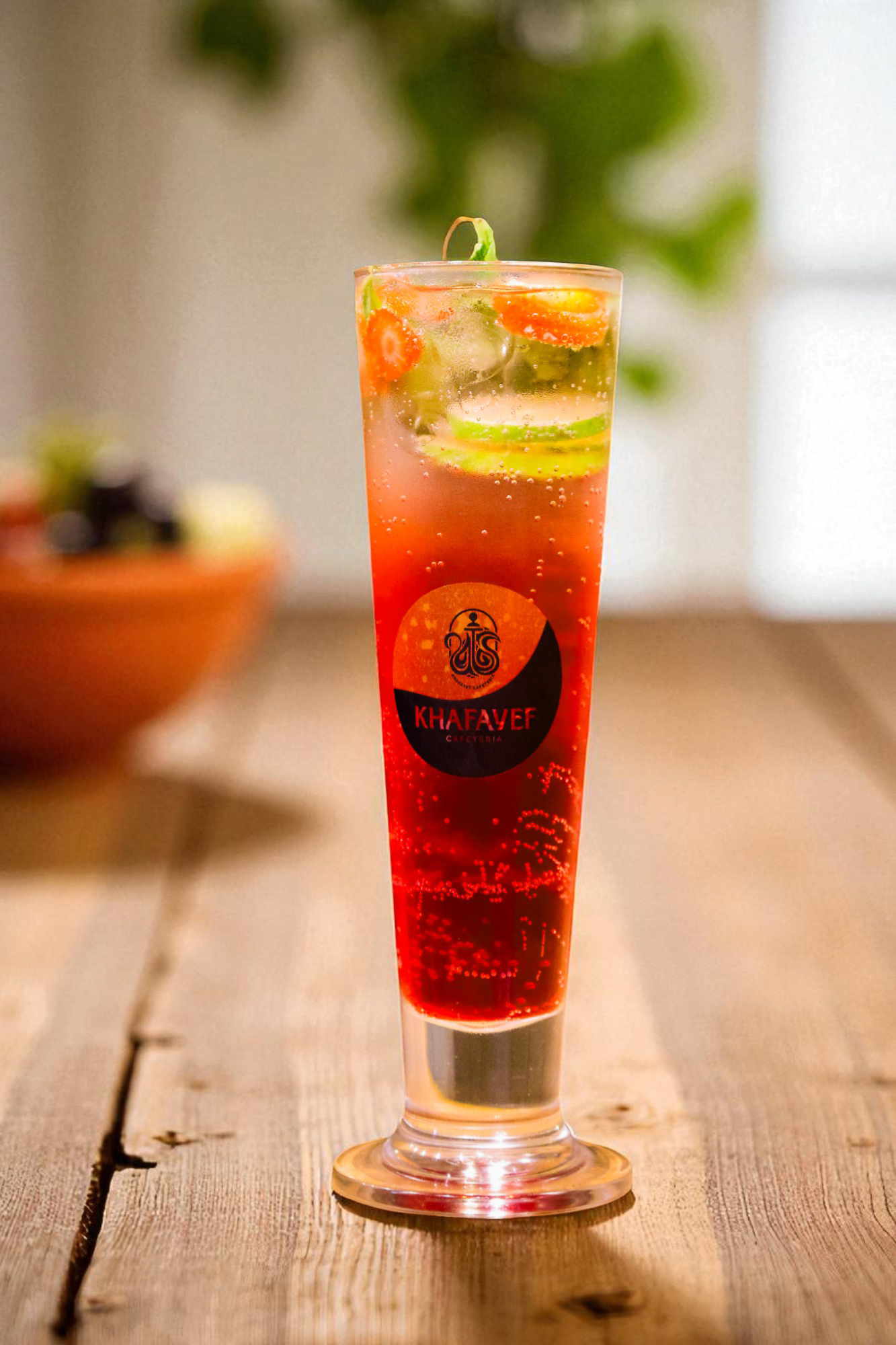 Strawberry Mojito fresh drink at Khafayef Cafeteria Al Yasmeen Ajman | موهيتو فراولة خفايف عجمان
